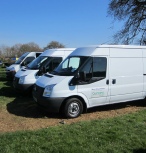 Vans used by Marcus Young Landscaping in Milton Keynes